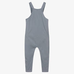 Turtledove London-Blue Organic Cotton Dungarees | Childrensalon Outlet