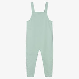 Turtledove London-Blue Organic Cotton Dungarees | Childrensalon Outlet