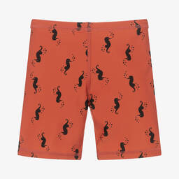 Turtledove London-Boys Red Swim Trunks | Childrensalon Outlet