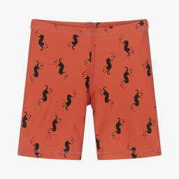 Turtledove London-Boys Red Swim Trunks | Childrensalon Outlet