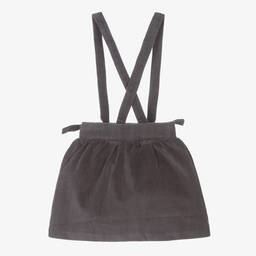 Turtledove London-Girls Grey Organic Cotton Skirt | Childrensalon Outlet