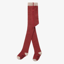 Turtledove London-Girls Pink Cotton Knitted Tights | Childrensalon Outlet