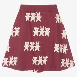 Turtledove London-Girls Red Organic Cotton Skirt | Childrensalon Outlet