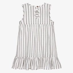 Turtledove London-Girls Striped Cotton Dress | Childrensalon Outlet