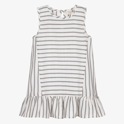 Turtledove London-Girls Striped Cotton Dress | Childrensalon Outlet