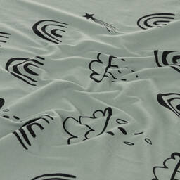 Turtledove London-Green Cotton Blanket (107cm) | Childrensalon Outlet