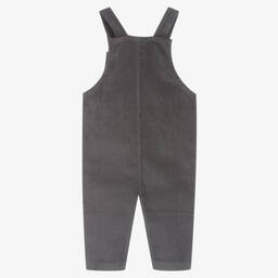 Turtledove London-Grey Corduroy Dungarees | Childrensalon Outlet