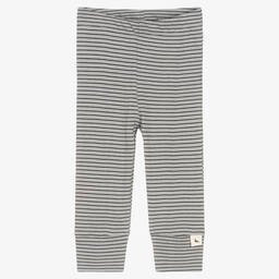 Turtledove London-Grey Organic Cotton Leggings | Childrensalon Outlet