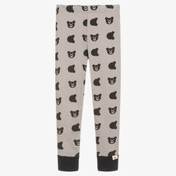 Turtledove London-Grey Organic Cotton Leggings  | Childrensalon Outlet
