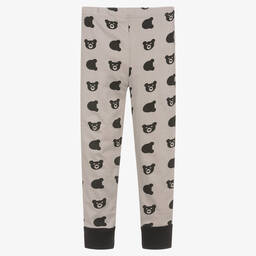 Turtledove London-Grey Organic Cotton Leggings  | Childrensalon Outlet
