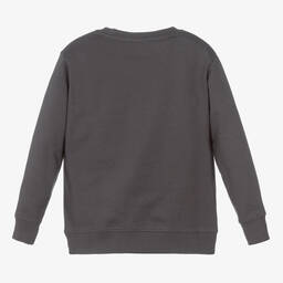 Turtledove London-Grey Organic Cotton Sweatshirt | Childrensalon Outlet