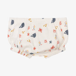 Turtledove London-Ivory Organic Cotton Baby Pants | Childrensalon Outlet