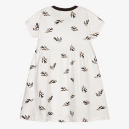 Turtledove London-Ivory Organic Cotton Dress | Childrensalon Outlet