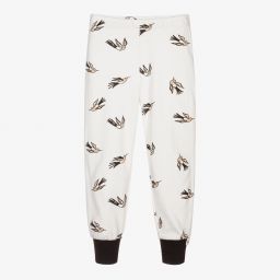 Turtledove London-Ivory Organic Cotton Leggings | Childrensalon Outlet