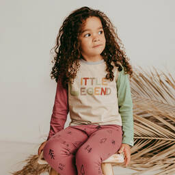 Turtledove London-Pink Organic Cotton Leggings | Childrensalon Outlet
