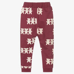 Turtledove London-Red Organic Cotton Joggers | Childrensalon Outlet