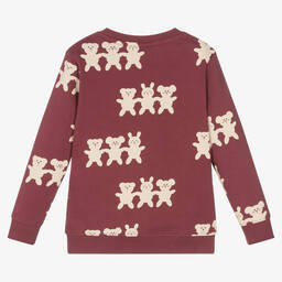 Turtledove London-Red Organic Cotton Sweatshirt  | Childrensalon Outlet