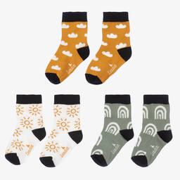 Turtledove London-Weather Cotton Socks (3 Pack) | Childrensalon Outlet