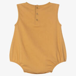 Turtledove London-Yellow Cotton Baby Shortie | Childrensalon Outlet