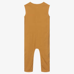 Turtledove London-Yellow Organic Cotton Rib Jumpsuit | Childrensalon Outlet