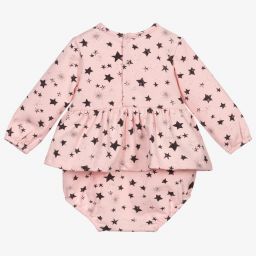 Tutto Piccolo-طقم تبّان وجوارب قطن جيرسي لون زهري للمولودات | Childrensalon Outlet