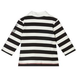 Tutto Piccolo-Black Striped Polo Shirt | Childrensalon Outlet