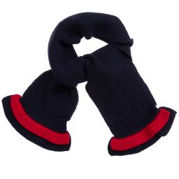 Tutto Piccolo-Blue Cotton Beret & Scarf Set | Childrensalon Outlet