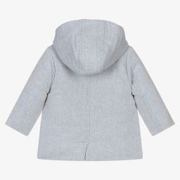Tutto Piccolo-Blue Hooded Baby Coat | Childrensalon Outlet