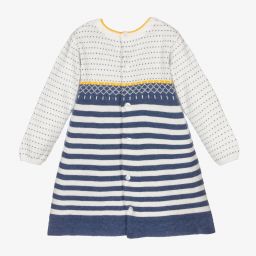 Tutto Piccolo-Blue Knitted Baby Dress Set | Childrensalon Outlet