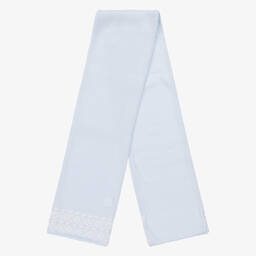 Tutto Piccolo-طقم قبعة وسكارف مزيج قطن محبوك لون أزرق | Childrensalon Outlet