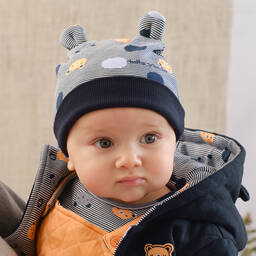 Tutto Piccolo-Синяя шапка в полоску | Childrensalon Outlet