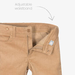 Tutto Piccolo-طقم شورت قطن كوردروي لون بيج للأولاد | Childrensalon Outlet