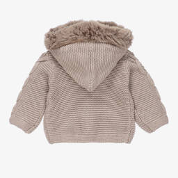 Tutto Piccolo-Boys Beige Knitted Cardigan | Childrensalon Outlet