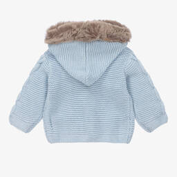 Tutto Piccolo-Голубой вязаный кардиган для мальчиков | Childrensalon Outlet