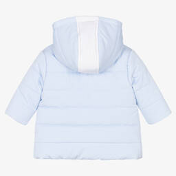 Tutto Piccolo-معطف هودي مبطن لون أزرق أطفال ولادي | Childrensalon Outlet