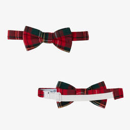 Tutto Piccolo-Boys Blue & Red Tartan Cotton Shorts Set | Childrensalon Outlet