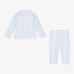 Tutto Piccolo-Boys Checked Cotton Nightwear | Childrensalon Outlet
