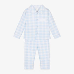 Tutto Piccolo-Boys Checked Cotton Nightwear | Childrensalon Outlet