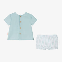 Tutto Piccolo-Boys Classic Green Shorts Ensemble | Childrensalon Outlet