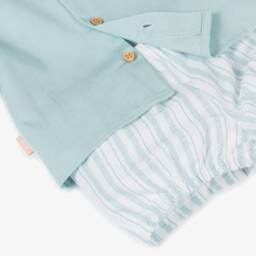Tutto Piccolo-Boys Classic Green Shorts Ensemble | Childrensalon Outlet
