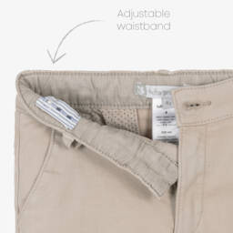 Tutto Piccolo-Boys Cotton Beige Trousers Set | Childrensalon Outlet