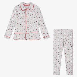 Tutto Piccolo-Серая хлопковая пижама для мальчиков | Childrensalon Outlet