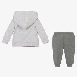 Tutto Piccolo-بدلة رياضية  أطفال ولادي قطن جيرسي لون رمادي | Childrensalon Outlet