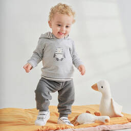 Tutto Piccolo-بدلة رياضية  أطفال ولادي قطن جيرسي لون رمادي | Childrensalon Outlet