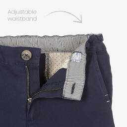 Tutto Piccolo-Boys Ivory & Blue Trouser Set | Childrensalon Outlet