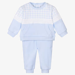 Tutto Piccolo-Голубой спортивный костюм из хлопка | Childrensalon Outlet