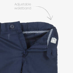 Tutto Piccolo-Синий льняной костюм для мальчиков | Childrensalon Outlet