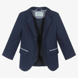 Tutto Piccolo-Синий льняной костюм для мальчиков | Childrensalon Outlet