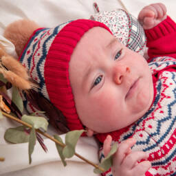 Tutto Piccolo-Boys Red Check Sweater Set | Childrensalon Outlet