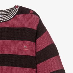 Tutto Piccolo-Boys Striped Cotton Sweater | Childrensalon Outlet